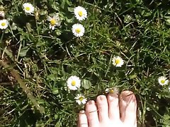 British Amateur Foot Fetish Outdoor 