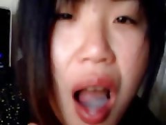 Amateur Asian Blowjob CFNM Cum in mouth 