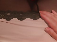 Bisexual Handjob Lingerie Masturbation Cumshot 